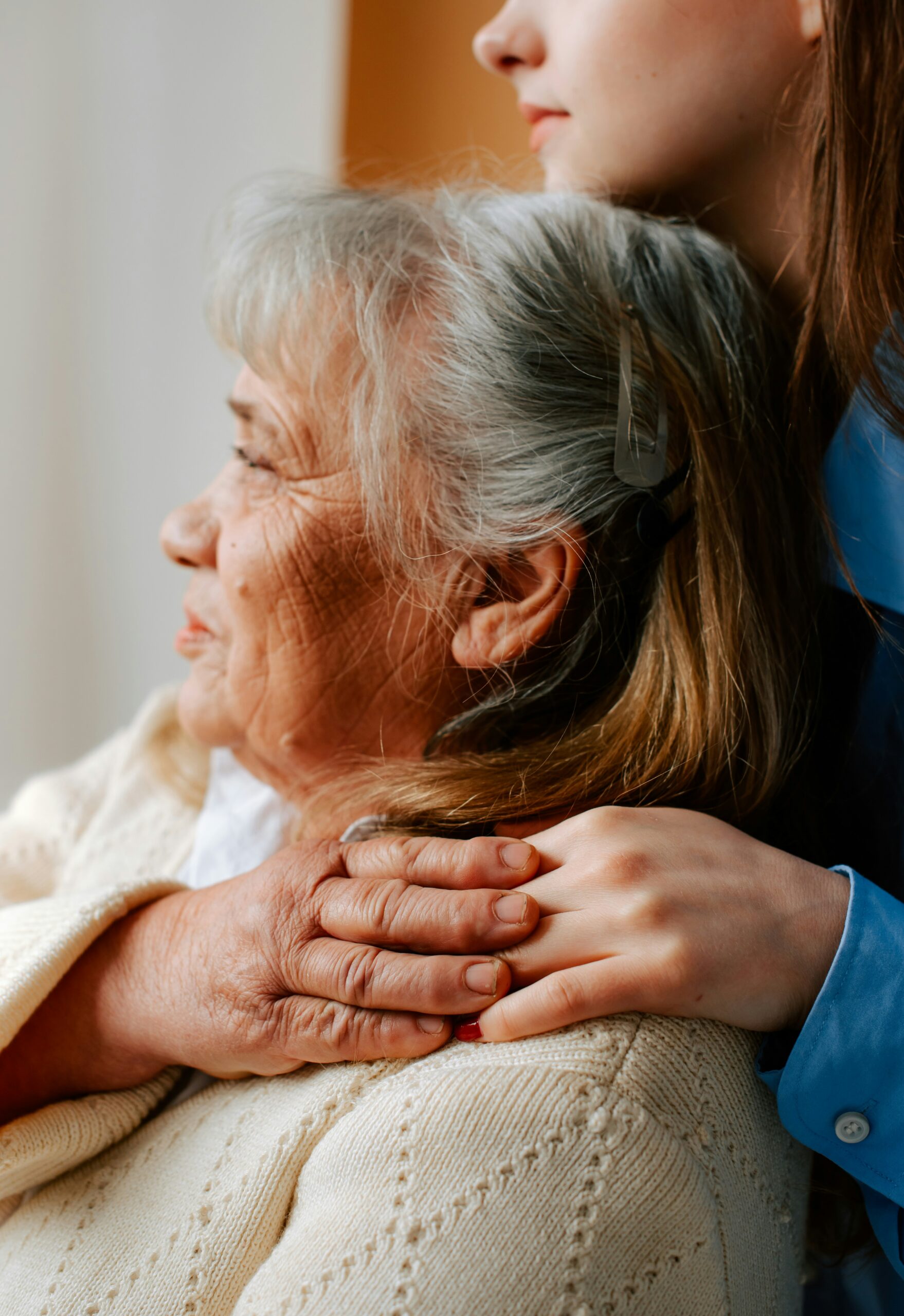 CareWorks caregiver providing companion care to a Houston senior at home